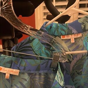 Jude Connally Blue and Green Leaf Print Set